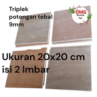 -9mm sengon plywood, smooth plywood, 2 sides, 20x20 cm wide