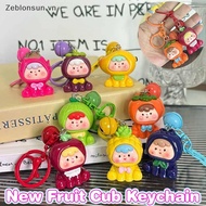 # Hb# 1 Pcs Fruit Keychain Cartoon Blizzard Plastic Fruit Keyring for Boys Girls Backpack Pendants T