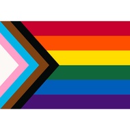 Progress Rainbow 90x150 Distressed American Flag 3x5FT Flag