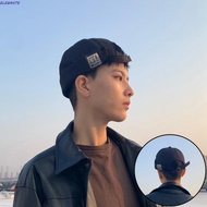 ELEGANTE Men Women Skullcap, Cotton Dome Brimless Hat Unisex, Fashion Solid Color Docker Cap Gorras 