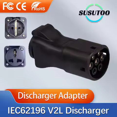 For Type2 Car Discharge EV Cable Adapter MG ZS MG4 MG5 Discharge V2L Vehicle to Load Type 2 (need ca