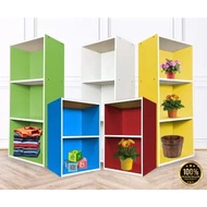 BOOKSHELF / RAK BUKU -4/5 Tier Utility Shelf Wooden Multipurpose Rack Book Shelf Rak Buku Kabinet Buku