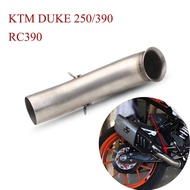 ท่อกลางสำหรับKTM DUKE 200/250/390 KTM RC 200/250/390 2017-2020ตัวเก็บเสียงท่อไอเสียดัดแปลงท่อ