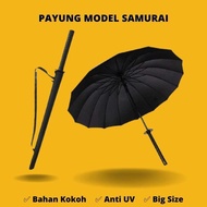 Payung Bentuk Samurai Katana Jepang Unik Hitam Payung Anti UV gm