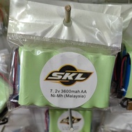 7.2v 3600mah aa nimh battery