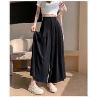 SK8046 -S-XL MSIA Ready Stock Female Skirt High Waist Skirt 高腰冰丝阔腿休闲裤裙