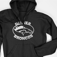 Hoodie Zipper Jacket - Denver Broncos Logo