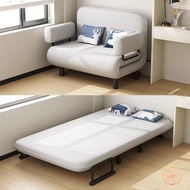Single double foldable bed sofa bed lazy sofa multifunctional simple fabric sofa 1 2 seater