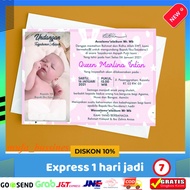 Baby Thanksgiving Stickers / Baby Thanksgiving Stickers / Aqiqah Thanksgiving Cards / Birth Celebrat