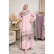 Aurelia Blossom Elegant Eid Dress free hijab