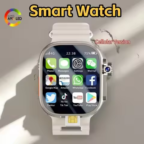 DW99 Smart Watch 49mm 4G/5G LTE Android 9.0 System 180° Rotating Camera WIFI GPS S9 Ultra Smartwatch