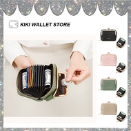 Fashion Minimalist PU Leather Women Wallet 9 Card Slots Multifunction Mini Coin Purse Card Holder