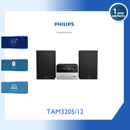 Philips TAM3205/12 Micro Music System | CD | MP3-CD | USB | FM | Bluetooth | 18W | Alarms | 1 Year warranty