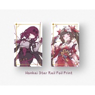 Honkai Star Rail Foil Art Print - Photocard - Anime Photocard