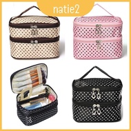 Style Cosmetic Simple Bag With Handheld Handle And Double Zipper For Beauty Womens Needs