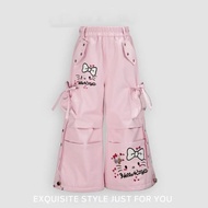 [Fleece Cat Pants] Pink High-Quality Ski Pants