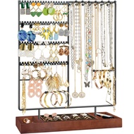 ProCase Jewelry Organizer Stand Earring Holder Organizer, 6 Tiers Earring Organizer Tree Necklace Ra