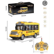 Remote Control Opening School Bus Ambulance Car Model Toy