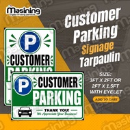 Customer Parking Signage Tarpaulin
