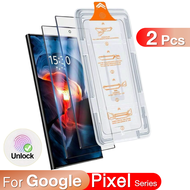 2Pcs For Google Pixel 9 Pro XL 8 8A 9a 6a 7 7a 5G Screen Protector Fingerprint Toughened Glass Acces