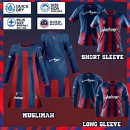 FAZZ JDT04 - KID ADULT / MUSLIMAH JERSEY SHORT & LONG SLEEVE  ANAK JATI J0H0R COLLECTION BAJU SUKAN
