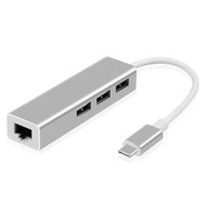 USB集線器USB網卡轉換器USB HUB MAC筆記type-c轉USB 網卡分線器