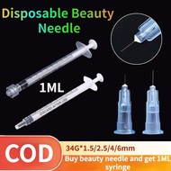 skin point needles sterile needles 34G1.5mm 2.5mm 4mm 6mm and 1ML syringe Portfolio selling