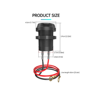 USB Charger Socket Charger Adapter 36W PD Type C/ 3.0 Waterproof for 12V-24V Car Truck Boat RV Motorcycle