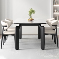 Dining Table Elephant Leg Simple Board Combination Household Modern Horse Retro Shape Solid Wood Sma
