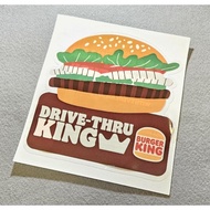 Burger King Drive Thru VIP Car Sticker