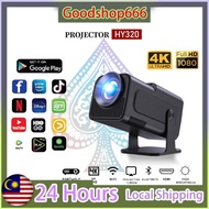HY320 mini WiFi movie projector 1080P-4k HD supports mobile screen projector Mini Portable Auto Keys