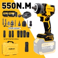 KEELAT KID0011S 550N.M 6000mAh Brushless Impact Wrench Cordless High Torque 1/2" 1/4" Electric Impac