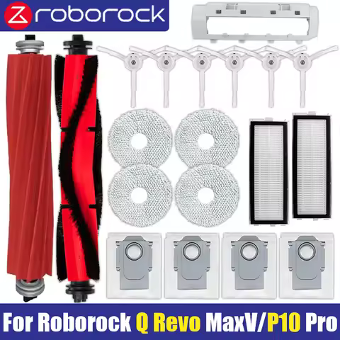 Roborock Q Revo Maxv / Roborock P10 Pro Robot Vacuums Main Side Brush Filter Mop Cloths Dust Bag Par