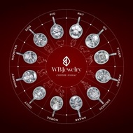 12生肖吊墜項鍊 莫桑鑽鑲嵌 生肖系列飾品 純銀頸鍊