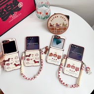 untuk sarung telefon Samsung Galaxy Z Flip 6, model popular Flip7, penutup telefon yang bergaya