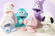hello kitty 帽 圍巾 兩件套 保暖 玉桂狗 肉桂狗 cinnamoroll 水怪 hangyodon my melody kuromi pc狗 pochacco 帕恰狗 公仔 卡通 實用 