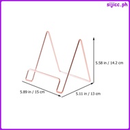 2Pcs Sturdy Iron Display Stands for Household Photo Frames and Magazines Modern Design sijicc