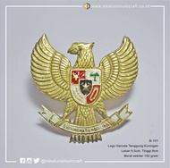Emblem besar Logo Peneng Garuda Pancasila Kuningan Tanggung ukuran 95cm MK Aluminium B101