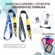Open University Lanyard - E-KTM Open University Print - 2 Sides Ready Stock