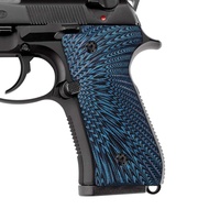 Cool Hand G10 Grips for Beretta 92/96 Full Size, 92 FS, m9, 92a1, 96a1, 92 INOX, Black Gun Grips Scr