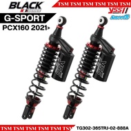 โช๊คYSS G-Sport PCX160 ปี2021ขึ้นไป(Black Series SMOOTH) สีดำ/กระบอกดำ 365มม