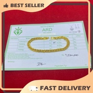 (GTG7) Baru Gelang Tangan Rantai Emas 24 K Berat 15 Gram Dapat nota