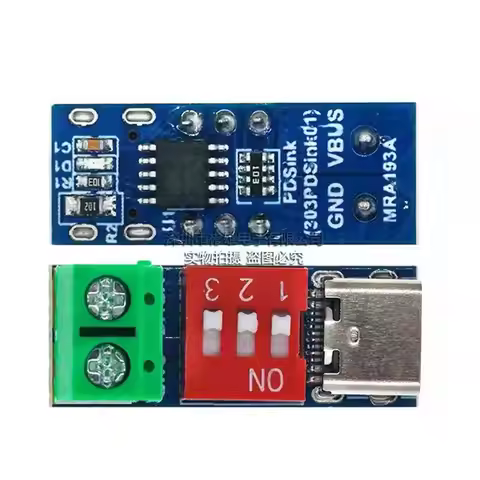 USB - C PD Trigger Decoy Module: 100W PD2.0/PD3.0, QC Fast Charge, Adjustable 12V Power Delivery Sup
