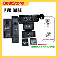 Pvc Box Surface Full Abs Black  3 x 3/ 3 x 7  3 x 10 Inch Nut Box / Surface /Switches/ Socket Base -
