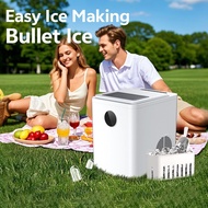 Portable Electric Auto Bullet Ice Maker (15kg/24H) 5Min Fast Icing 2 Size 60 Ice Cubes within 1H Sel
