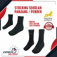 STOCKING HITAM SEKOLAH 70% COTTON 30% SPANDEX ( STOCKING HITAM SEKOLAH BERQUALITY ) PS003 / PS004 PR