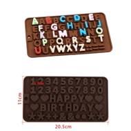 Chocolate mold, chocolate number mold, small chocolate mold, happy birthday letter chocolate mold, l
