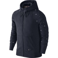 100% Original - Nike Paris Saint German PSG AW77 Full Zip Hoodie - Dark Blue