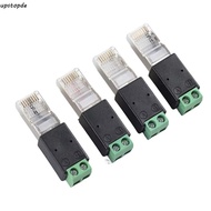 UPSTOMY RJ45 Terminal Adapter,  Adapter 2PIN Terminal RJ45 to RS485 Converter, Splitter RJ45 Male Co