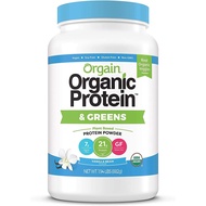 Orgain Organic Protein & GREENS Protein Powder Plant Based Vanilla Bean 1.94 lbs